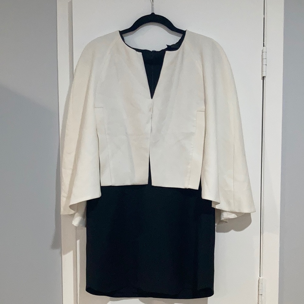 BCBG Black and White Dress